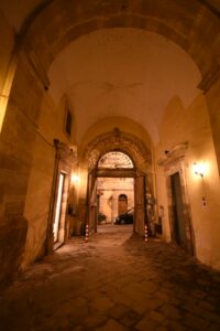 Palazzo Spadaro Libertini androne vista San Bonaventura