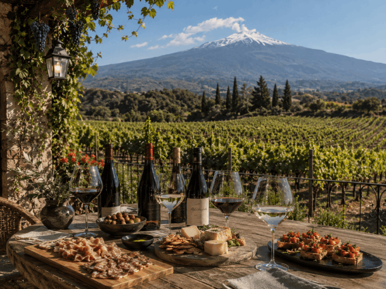 Volcanic vineyards on Mount Etna at a family-run winery &mdash; Etna Wine Experience by Sicily Luxury